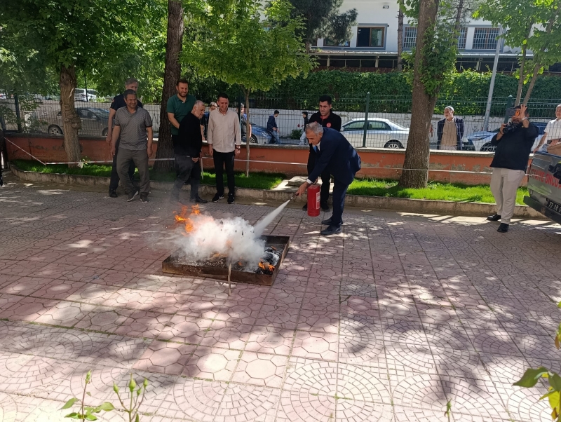 GENÇLİK’TE “ATEŞLE MÜCADELE” TATBİKATI