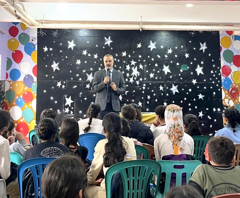 Metin Özmen Bismil'de Öğrencilerle Buluştu