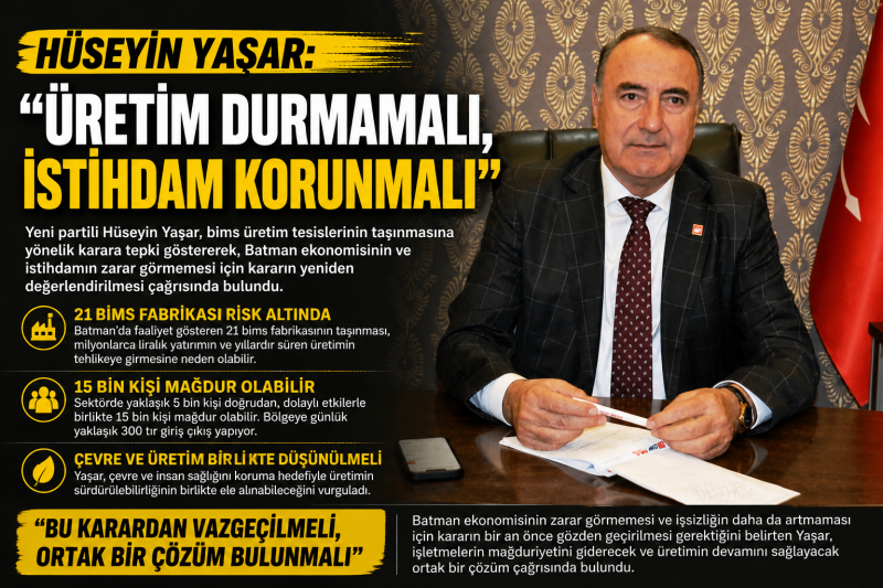 “ÜRETİM DURMAMALI, İSTİHDAM KORUNMALI”