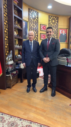 BAŞKAN ÇETİN MHP GENEL BAŞKANI DEVLET BAHÇELİ’Yİ ZİYARET ETTİ
