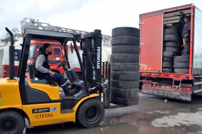 1020 TON LASTİK GERİ DÖNÜŞÜME KAZANDIRILDI