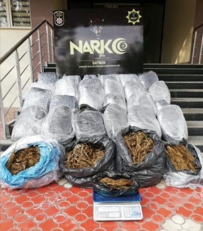 140 kilo esrar ele geçirildi