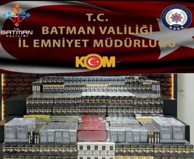  5 bin 870 paket kaçak sigara ele geçirildi