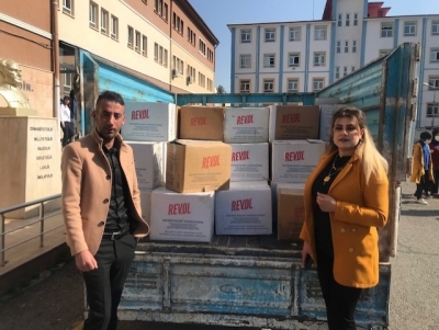 50 OKULA 40 BİN ADET DEZENFEKTAN