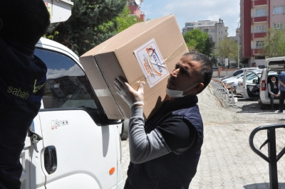 500 Ailenin iki aylık kuru gıda ihtiyacı karşılandı