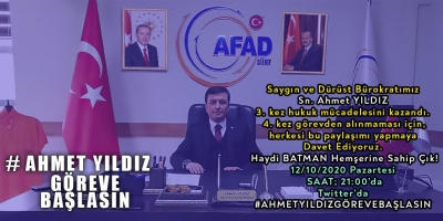 AHMET YILDIZ'A HER KESİMDEN DESTEK YAĞIYOR