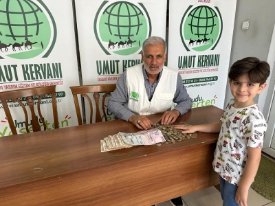 AKÜLÜ ARABA PARASINI GAZZE'YE BAĞIŞLADI