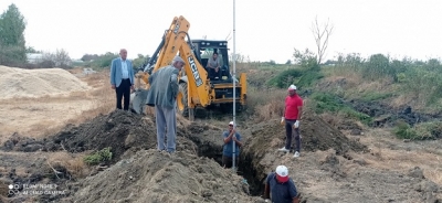 Balpınar'da Kanalizasyon Boru Hattı Çalışmalarına Başlandı