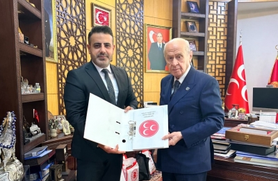 BAŞKAN ÇETİN, BAHÇELİ’YE RAPOR SUNDU