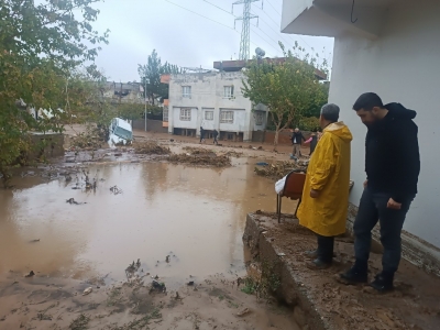 BAŞKAN ŞAHİN, SEL BÖLGESİNDEYDİ