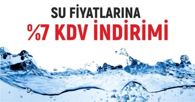 BELEDİYEDEN SUYA İNDİRİM
