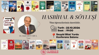 DR. HALİT ERTUĞRUL ÖĞRENCİLERLE BULUŞACAK