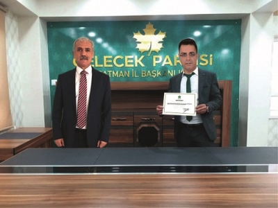 GELECEK PARTİSİ KOZLUK İLÇE BAŞKANLIĞI ÇETİNKAYA’YA VERİLDİ