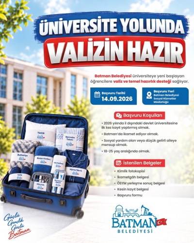 Gençlere “Valizim Hazır” desteği