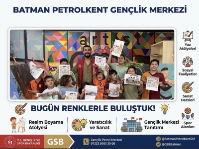 GENÇLİK MERKEZİNDE RENKLER KONUŞTU