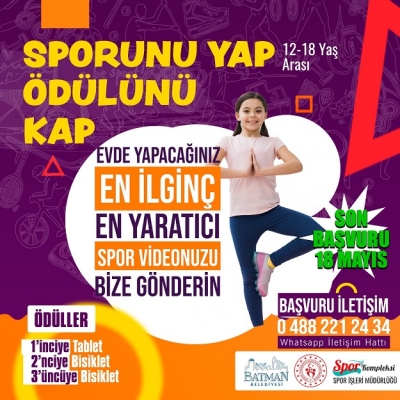 GENÇLİK VE BELEDİYEDEN, 19 MAYIS’A ÖZEL YARIŞMA