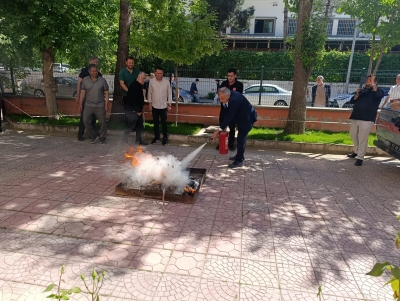 GENÇLİK’TE “ATEŞLE MÜCADELE” TATBİKATI