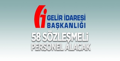 GİB, 58 PERSONEL ALACAK