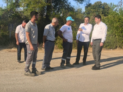 HÜDA PAR Heyeti Yangın Bölgesinde