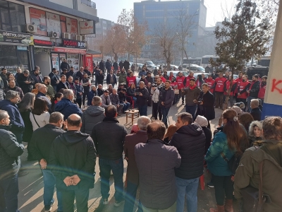 İŞÇİLERE DESTEK ZİYARETİ