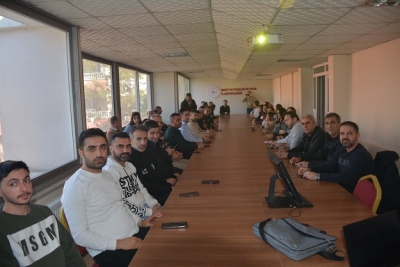 İTFAİYEDEN GENÇLİK SPOR PERSONELLERİNE EĞİTİM SEMİNER