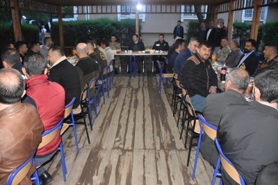 Kaymakam Mete korucularla iftarda buluştu