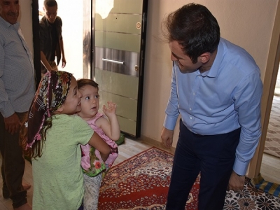 Kaymakam Mete’den  'Şahin' Ailesine Ziyaret