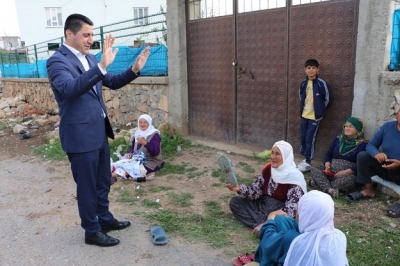 Köy kadınlarından Tunç’a destek 