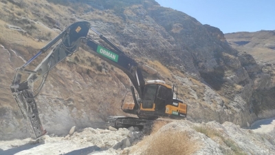 Köy yollarında bakım çalışmaları