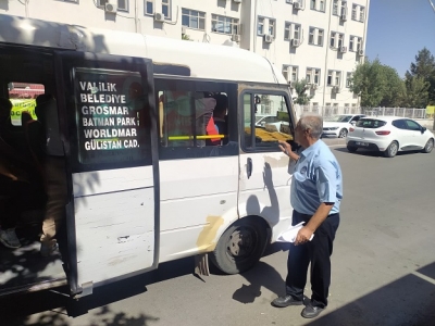 MİNİBÜS ŞOFÖRLERİ UYARILDI