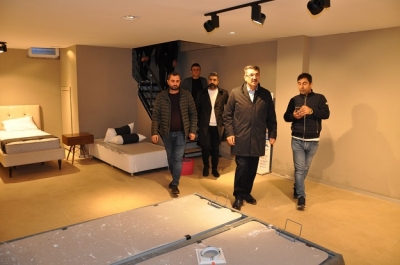 NASIROĞLU MOBİLYACI ESNAFLARINI ZİYARET ETTİ