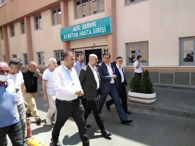 ÖZDEMİR, EĞİTİM ARAŞTIRMA HASTANESİNDEYDİ