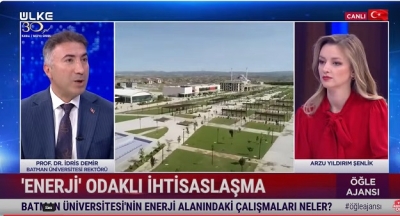 REKTÖR DEMİR ÜLKE TV'DE BATMAN VE ÜNİVERSİTE’Yİ TANITTI