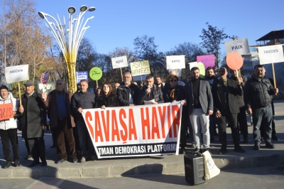 “Savaşa hayır, barış hemen şimdi”