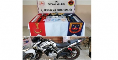 SİLAH, UYUŞTURUCU, ÇALINTI MOTOSİKLET