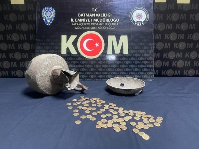 Tarihi sikkeler ele geçirildi