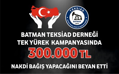 TEKSİAD’TAN 300 BİN NAKDİ DESTEK