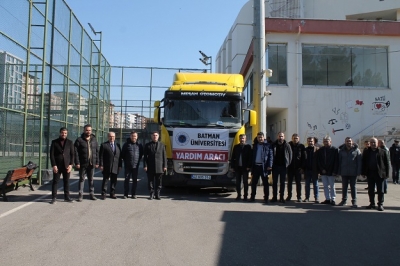 Üniversitenin ikinci yardım tırı yola çıktı