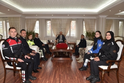 VALİ CANALP’A POLİS ZİYARETİ