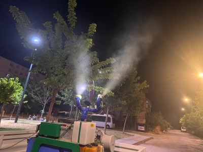 YAZ MEVSİMİNDE İLAÇLAMA ÇALIŞMALARI ARALIKSIZ SÜRÜYOR